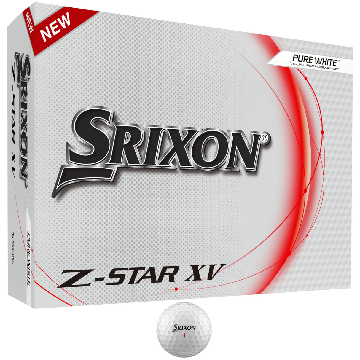 Srixon Z-Star XV Golfbälle, Weiß, 12 Stück - Golflaedchen.de