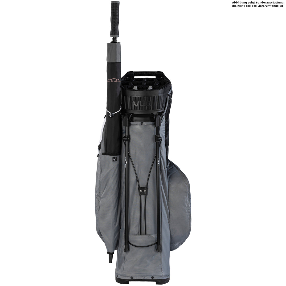 Sun Mountain 2026 H2NO 14 - Way Waterproof Hybrid Standbag, Nickel / White / Black - Golflaedchen.de