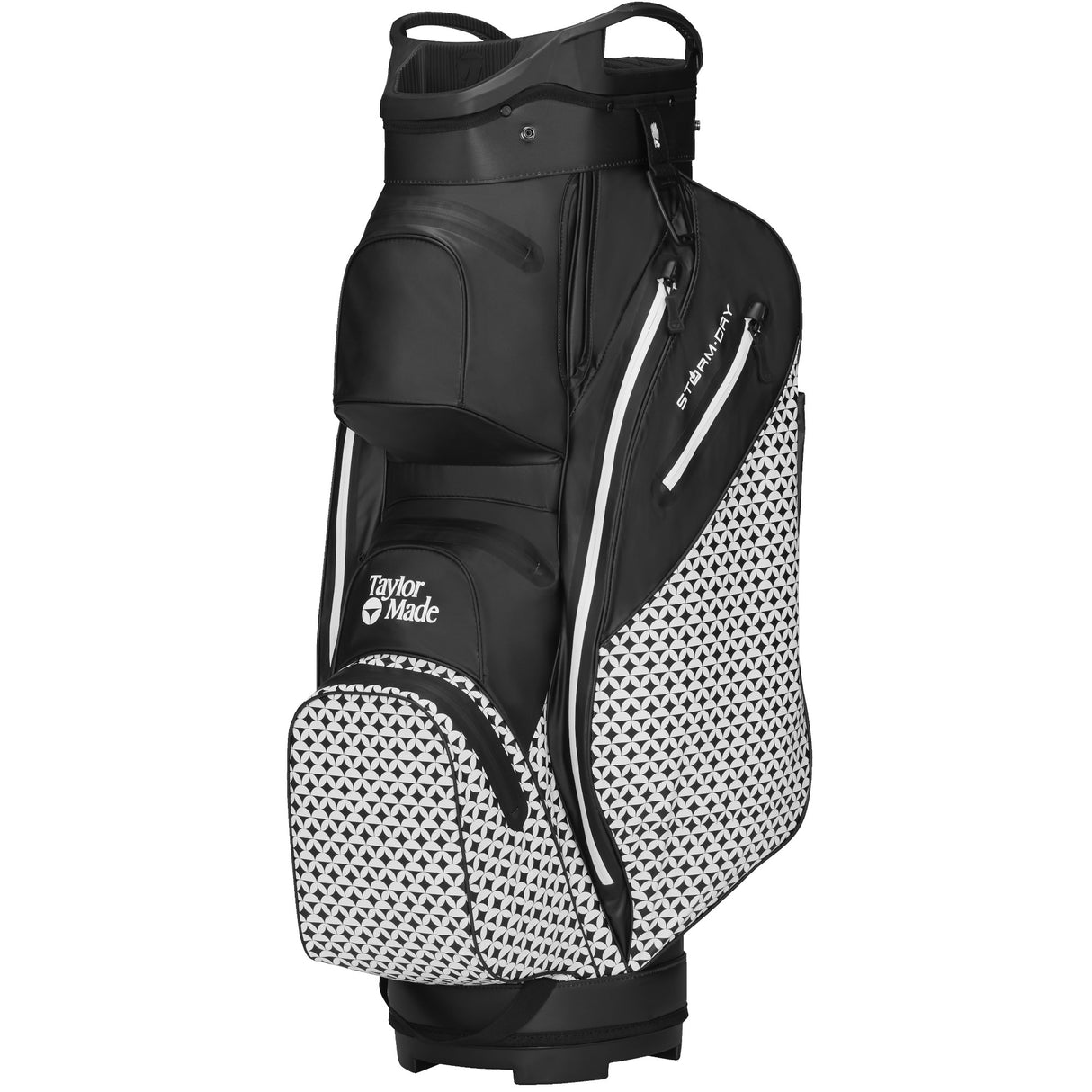 Taylor Made 2026 Storm Dry Waterproof Cartbag, Schwarz / Weiß gemustert - Golflaedchen.de