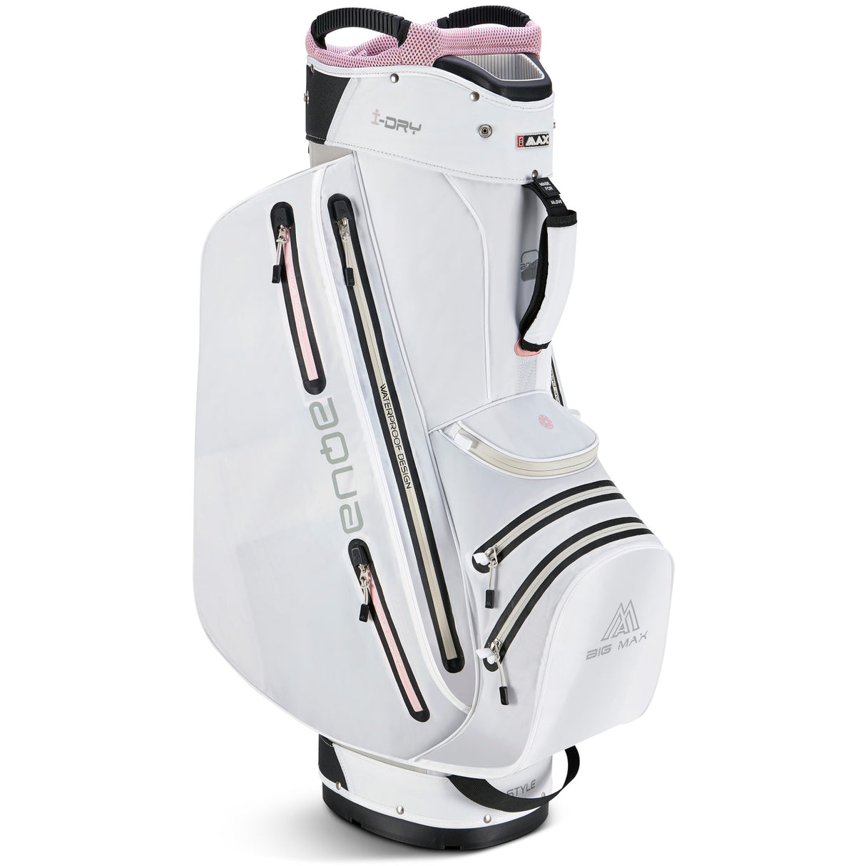 Big Max Aqua Style 4 Waterproof Damen Cartbag, Weiß / Pink - Golflaedchen.de