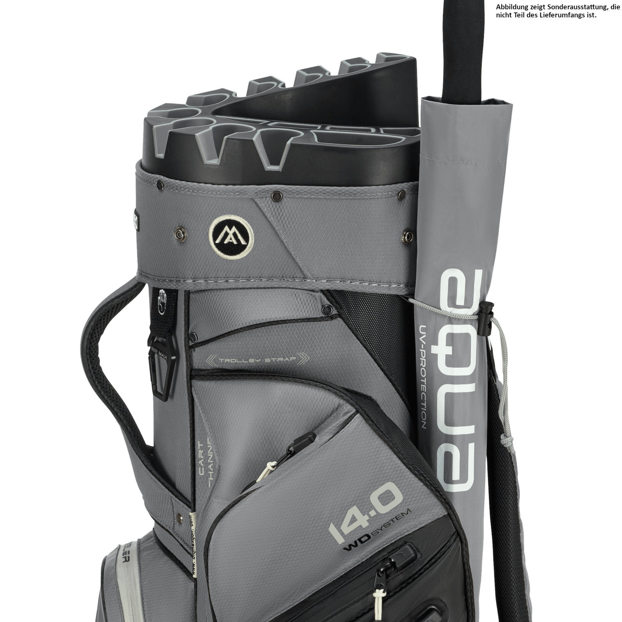 Big Max Dri Lite Silencio 3 Cartbag, Schwarz / Grau - Golflaedchen.de