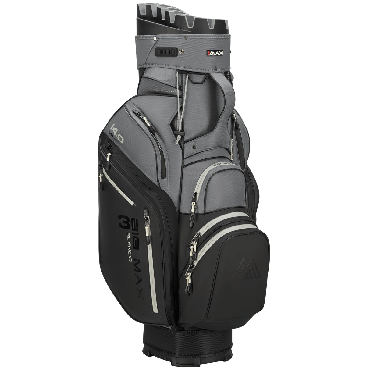 Big Max Dri Lite Silencio 3 Cartbag, Schwarz / Grau - Golflaedchen.de