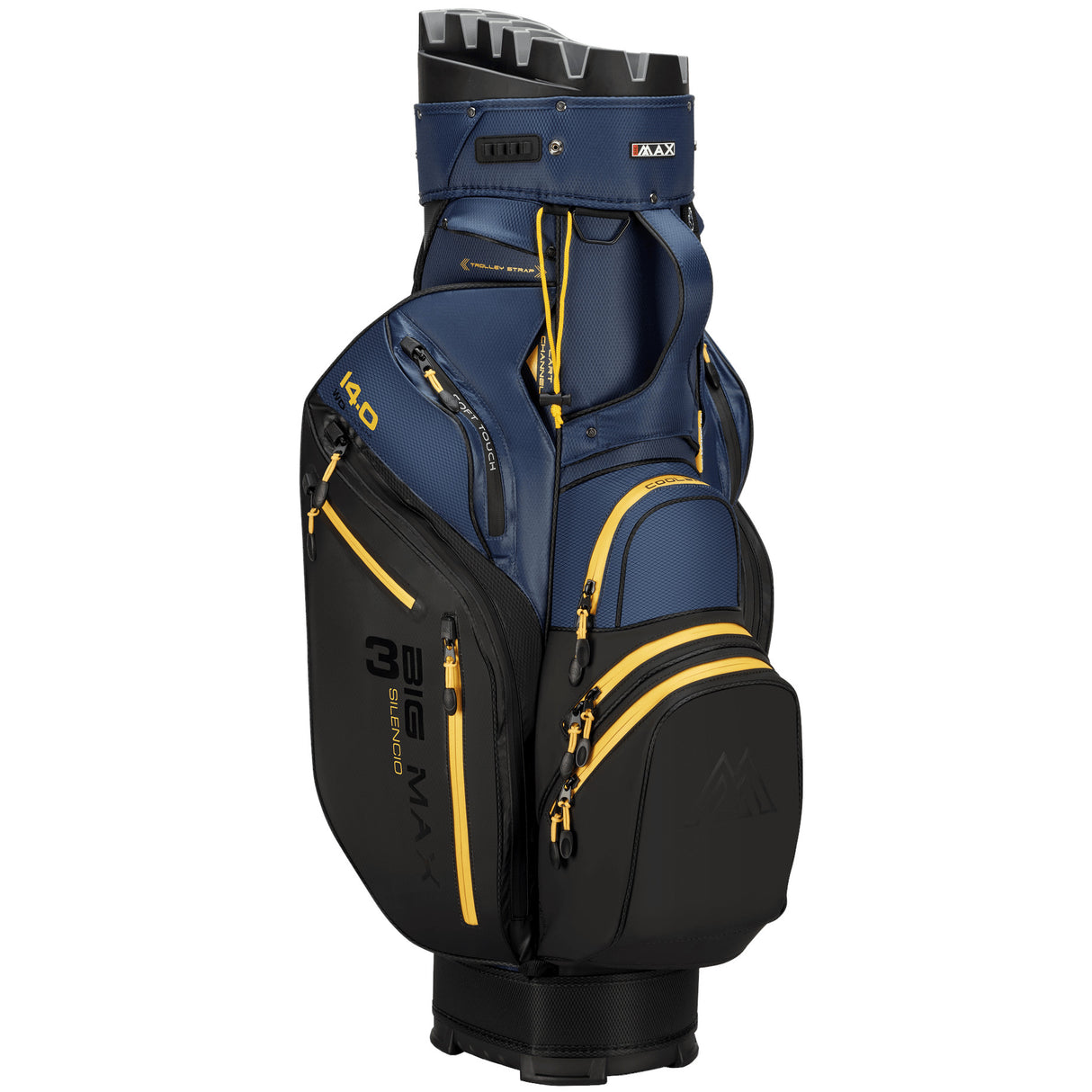 Big Max Dri Lite Silencio 3 Cartbag, Schwarz / Blau / Gelb - Golflaedchen.de