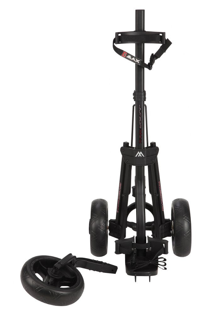 Big Max Junior 3 - Rad Kinder Golftrolley, Schwarz - Golflaedchen.de