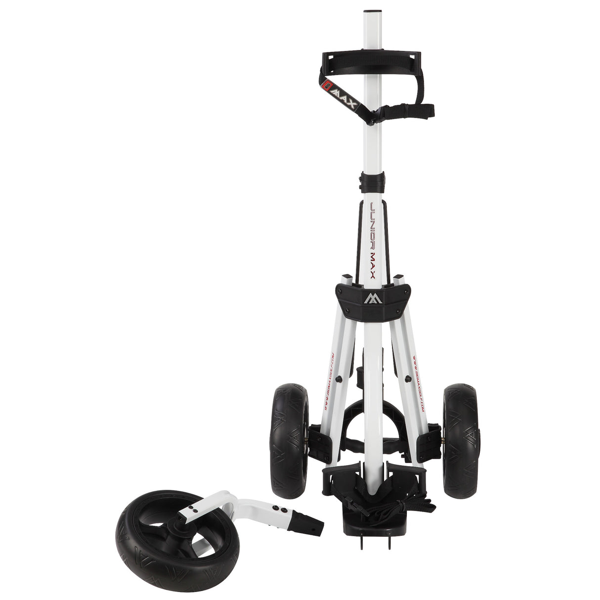 Big Max Junior 3 - Rad Kinder Golftrolley, Weiß - Golflaedchen.de