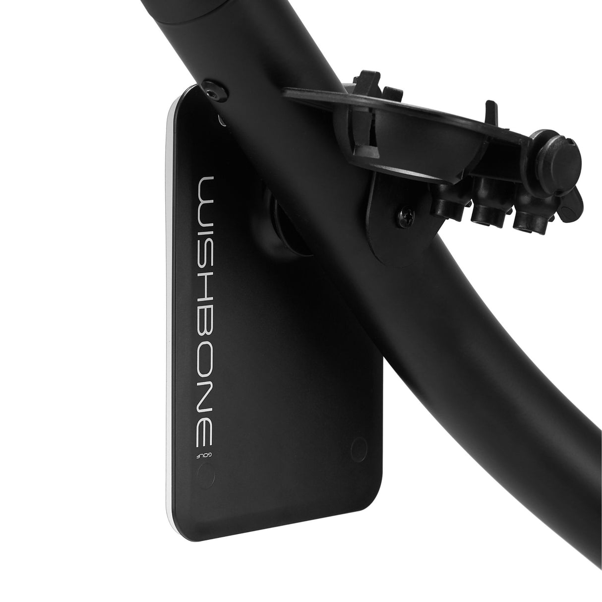 Wishbone ONE Golftrolley inkl. Schirmhalter und Scorecardhalter, Schwarz / Blau - Golflaedchen.de
