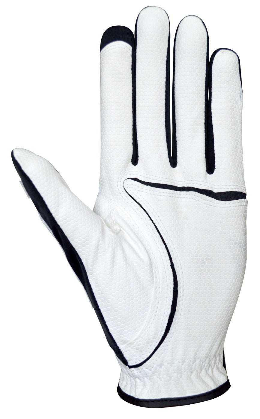 ZOOM Weather Junior Kinder Golfhandschuh, Weiß / Schwarz / Rot, Links getragen - Golflaedchen.de