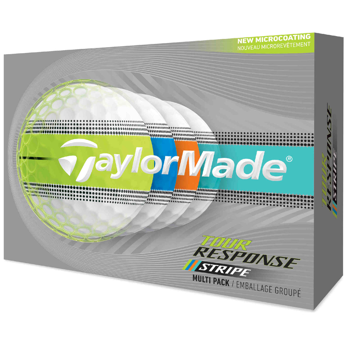 TaylorMade 2026 Tour Response Stripe Golfbälle, Multi Colour, 12 Stück - Golflaedchen.de