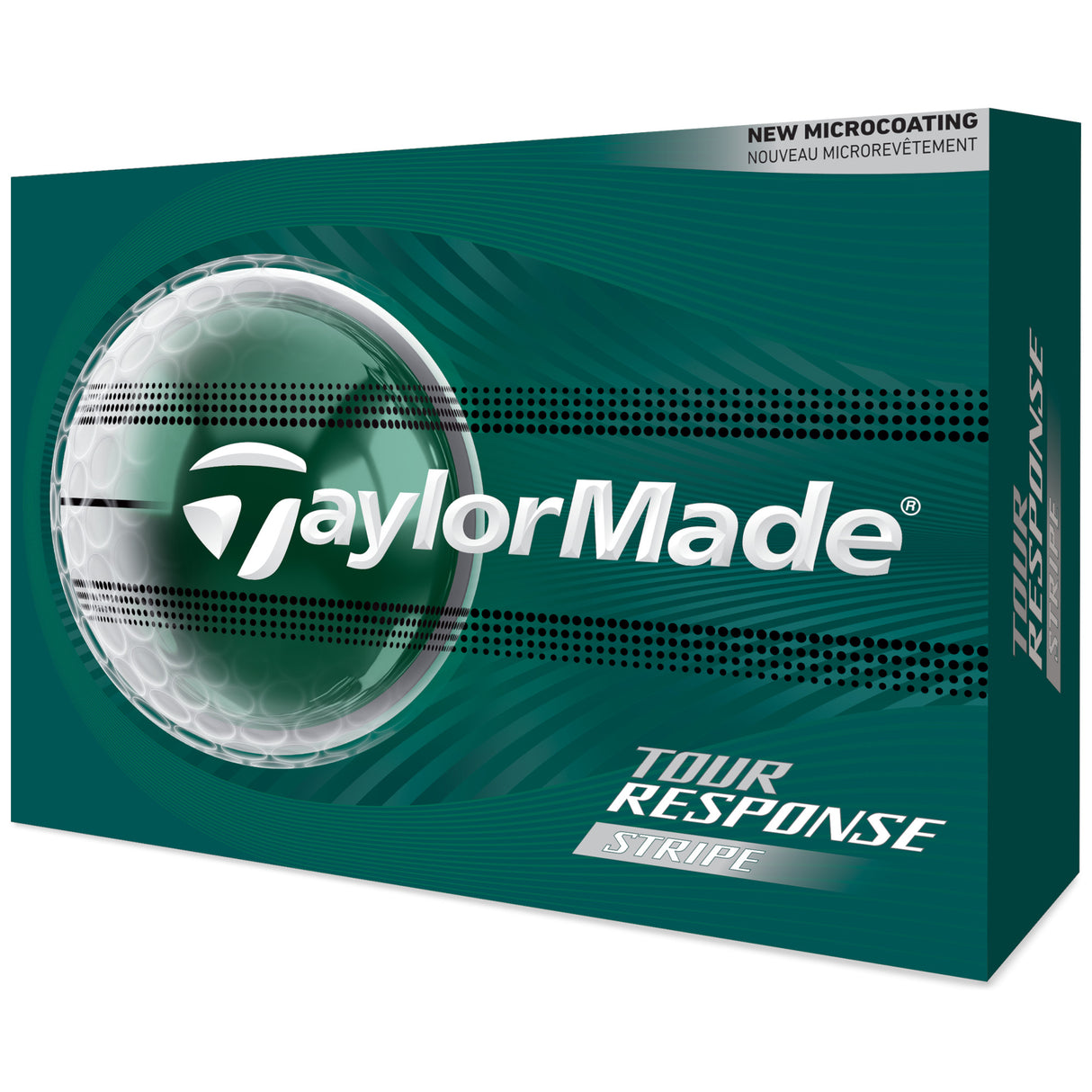 TaylorMade 2026 Tour Response Stripe Golfbälle, Weiß, 12 Stück - Golflaedchen.de
