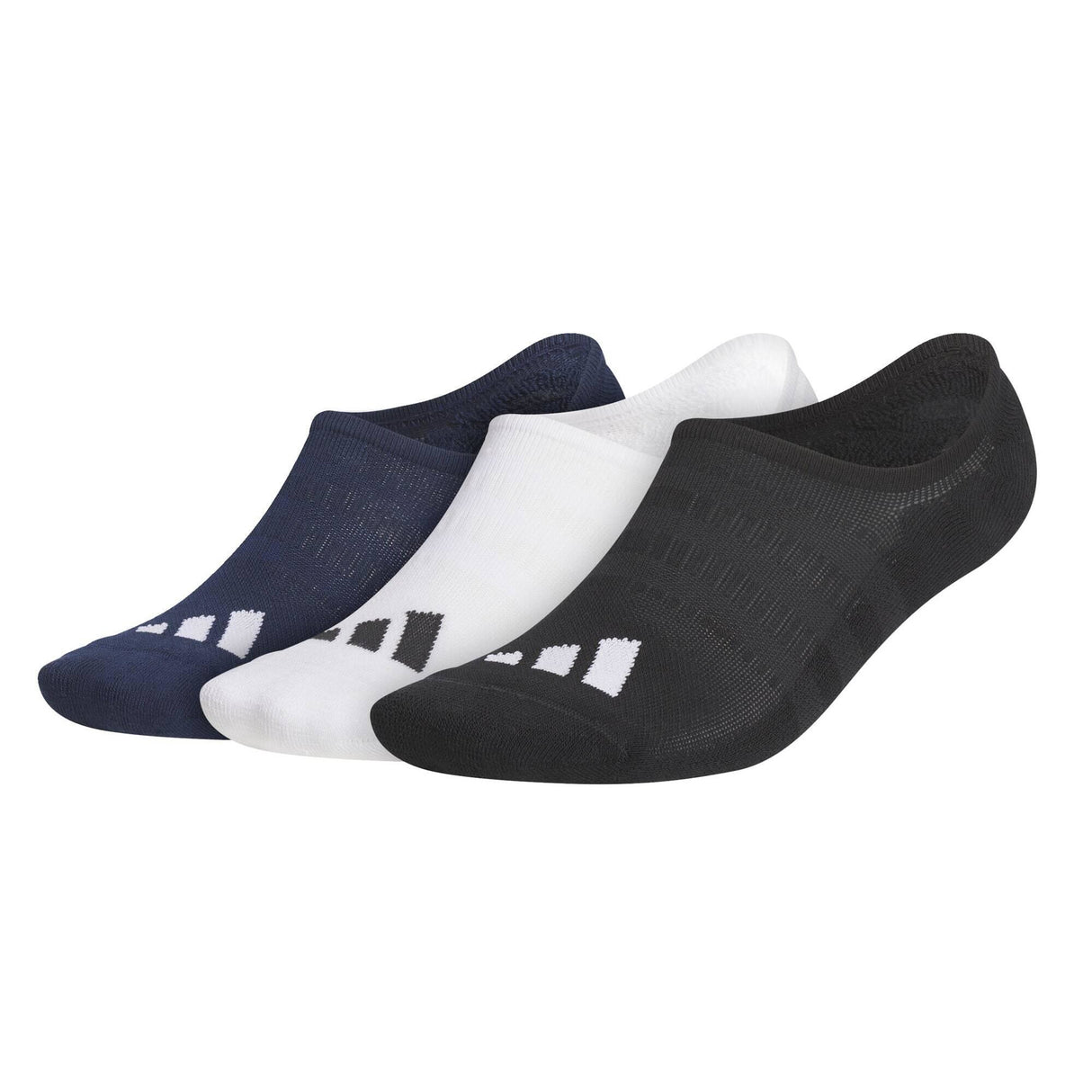 Adidas No Show Herren Golf Socken, 3 Paar Vorteilspack, Weiß - Golflaedchen.de