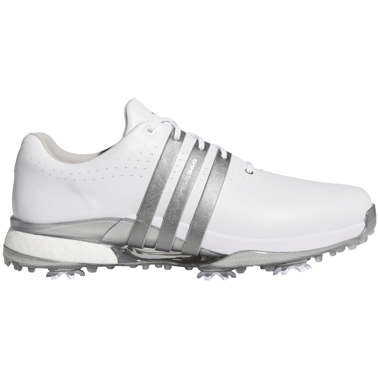 Adidas Tour 360 Herren Golfschuhe 2026, Weiß / Silbergrau - Golflaedchen.de