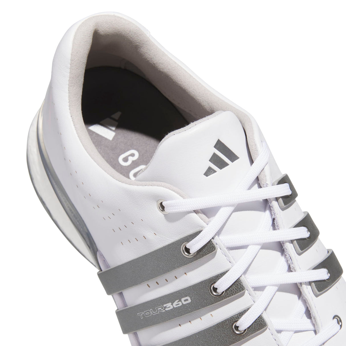 Adidas Tour 360 Herren Golfschuhe 2026, Weiß / Silbergrau - Golflaedchen.de