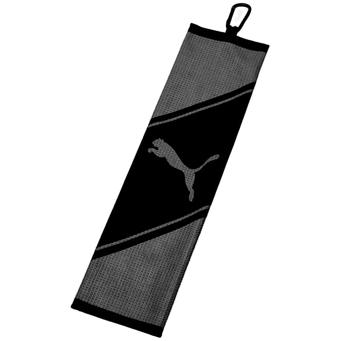 Puma Golf Tri Fold Schlägertuch / Handtuch, Schwarz - Golflaedchen.de