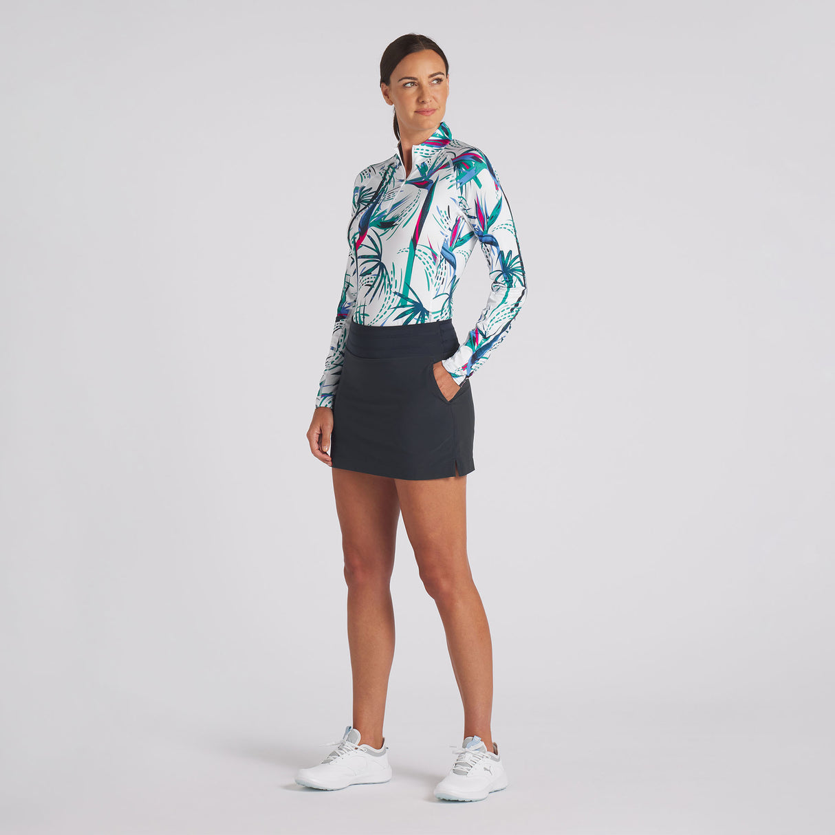 Puma Blake Damen Golf Rock, Navy - Golflaedchen.de