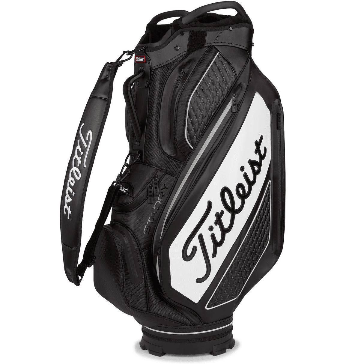 Titleist 2026 Premium StaDry Waterproof Cartbag, Weiß / Schwarz - Golflaedchen.de