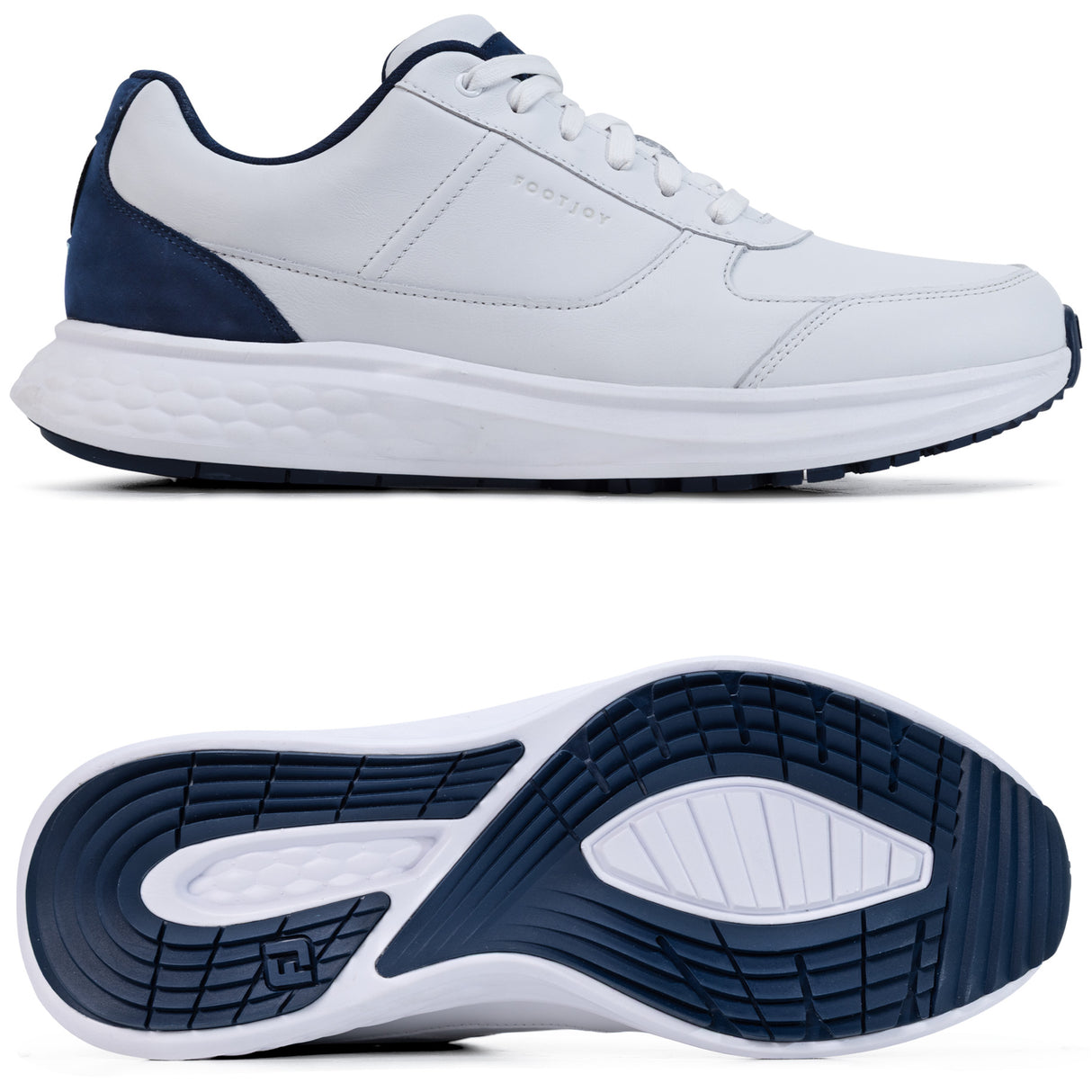 FootJoy Hampton Herren Golfschuhe, Weiß / Navy - Golflaedchen.de
