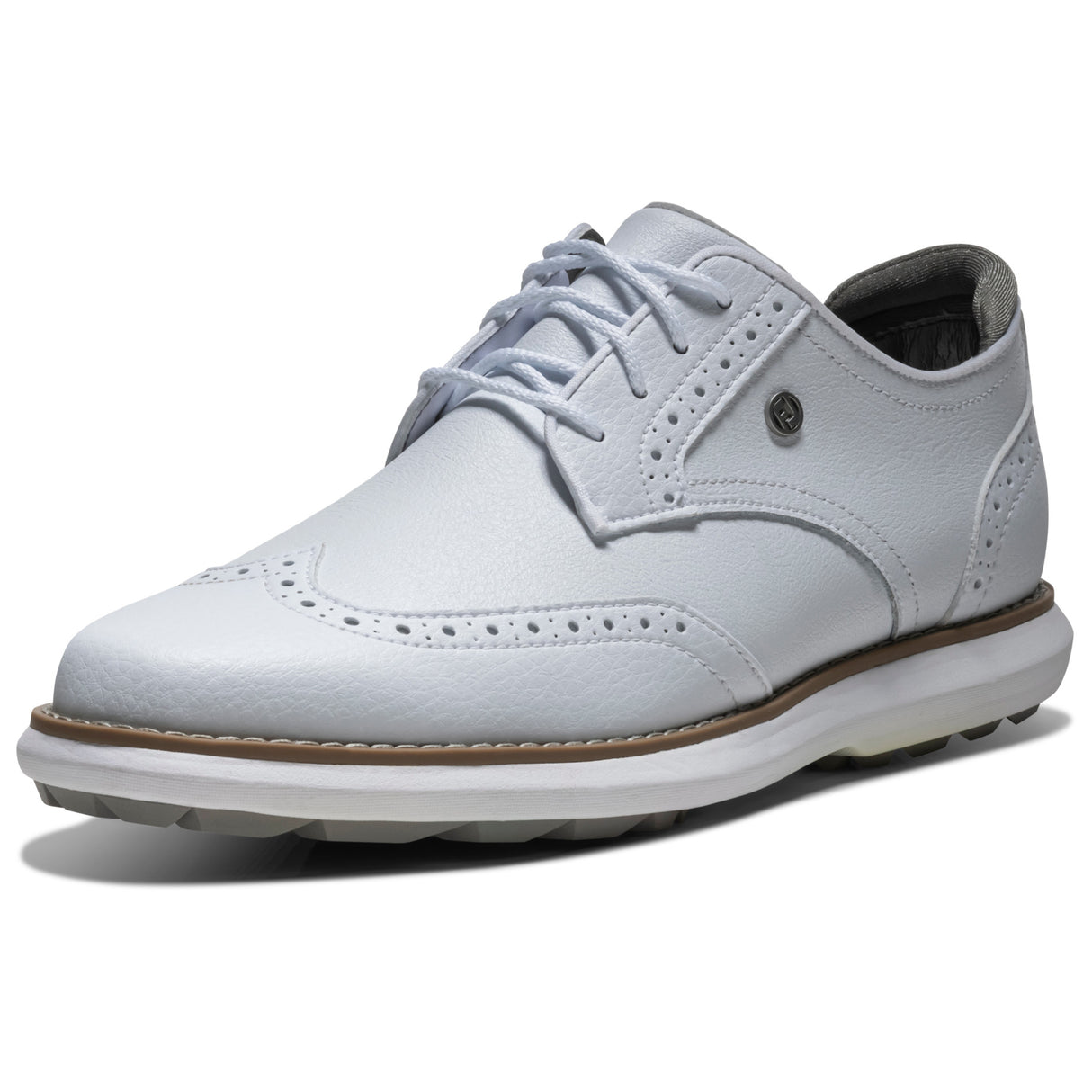FootJoy 2026 Traditions Spikeless Damen Golfschuhe, Weiß - Golflaedchen.de