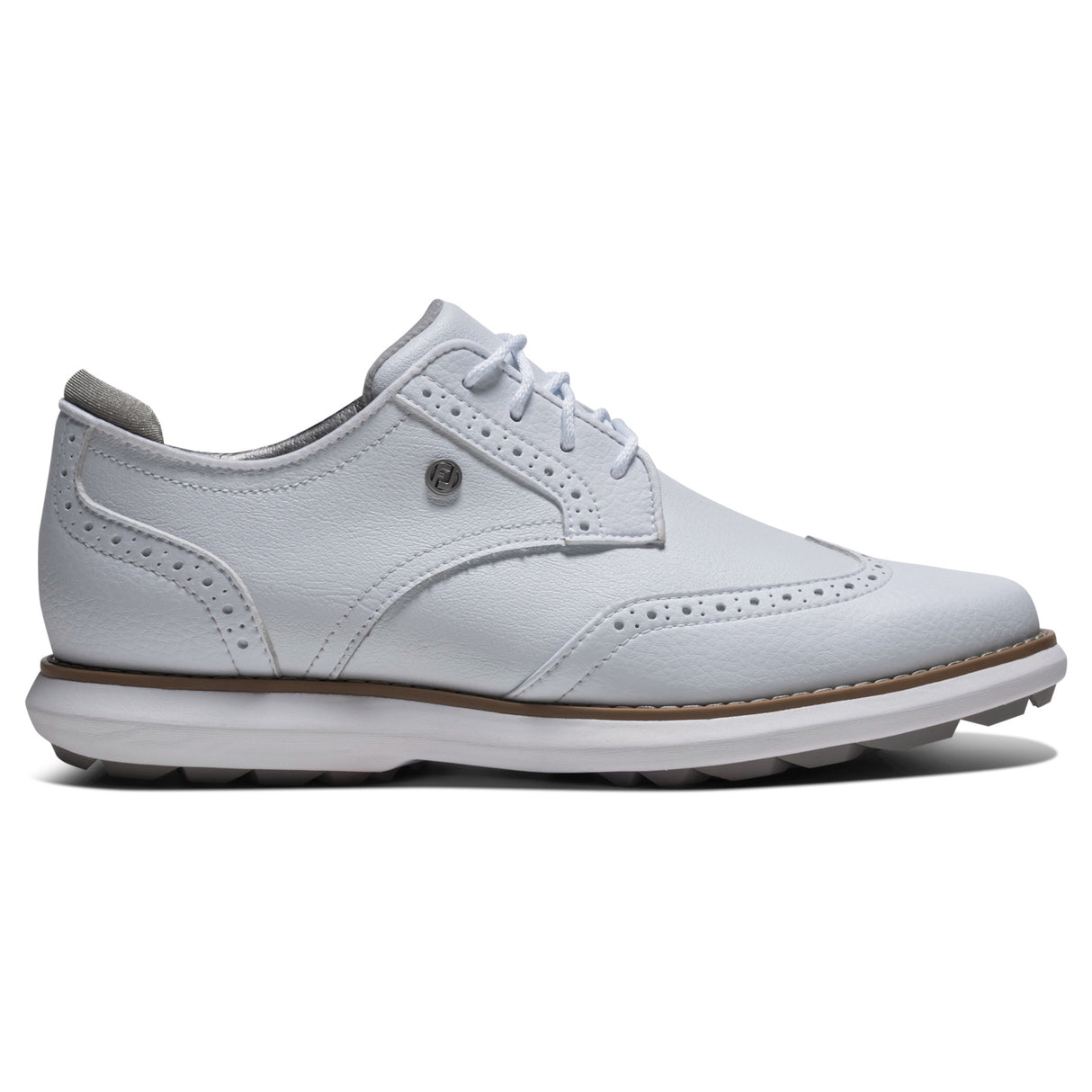 FootJoy 2026 Traditions Spikeless Damen Golfschuhe, Weiß - Golflaedchen.de