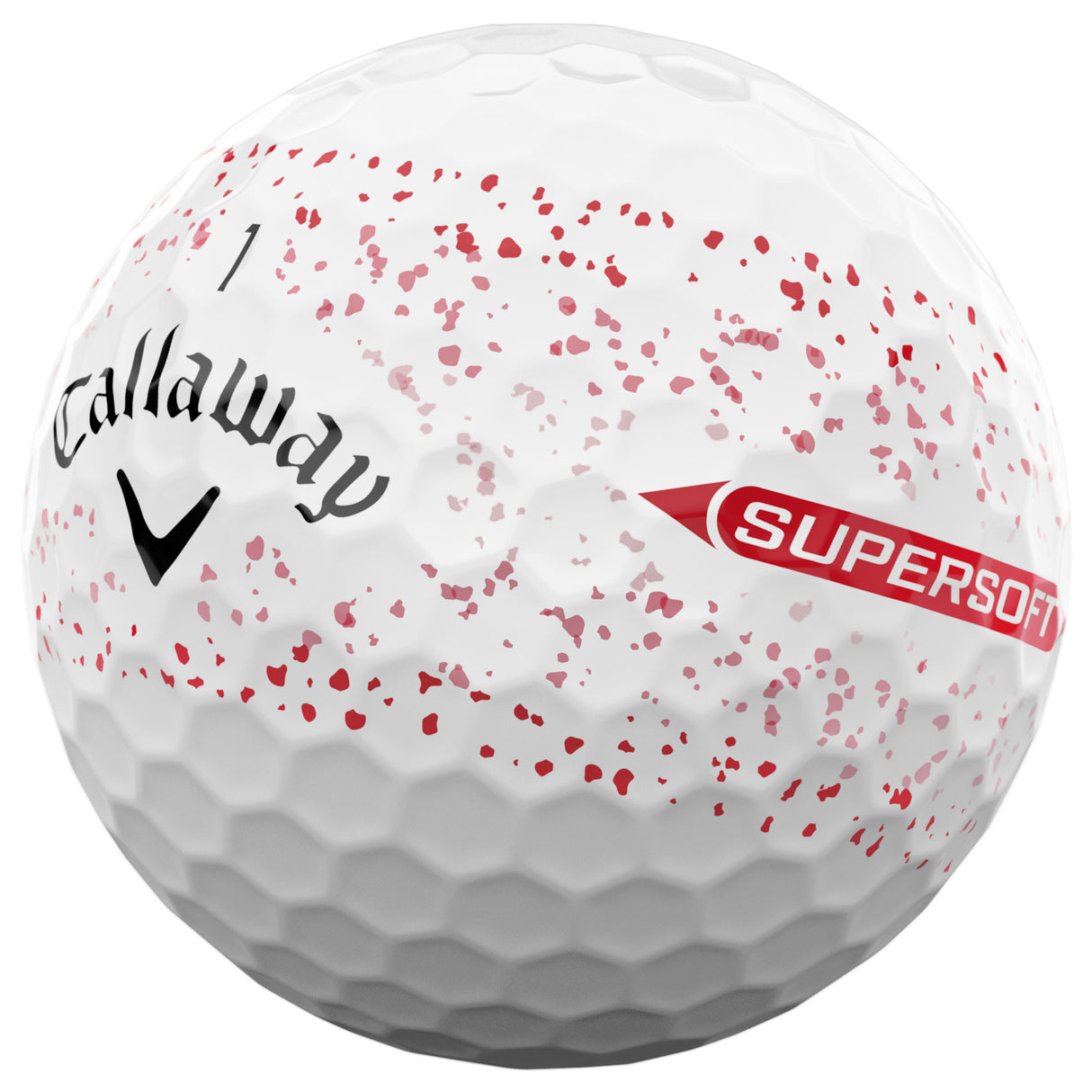 Callaway 2026 SuperSoft 360 Splatter Golfbälle, 12 Stück - Golflaedchen.de