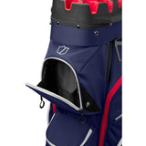 Wilson Staff 2026 I - LOCK 4 Cartbag, Navy / Weiß / Rot - Golflaedchen.de