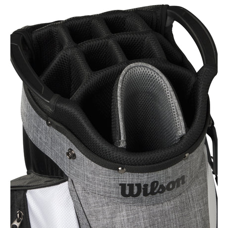 Wilson Feather Cartbag, Schwarz / Grau / Weiß - Golflaedchen.de
