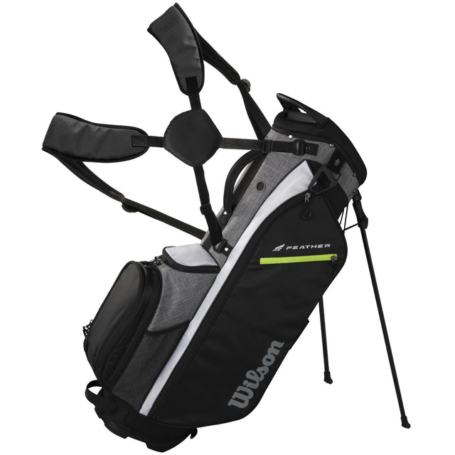 Wilson Feather Standbag, Schwarz / Grau / Weiß - Golflaedchen.de