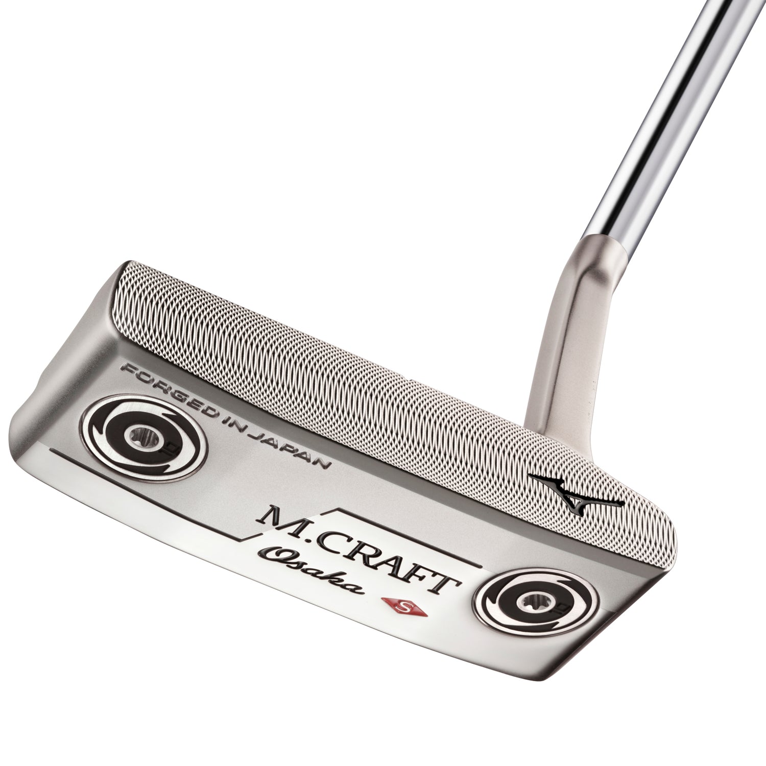 Mizuno M - Craft OSAKA P Putter, Plumber's Neck, Chrome, Rechtshand - Golflaedchen.de
