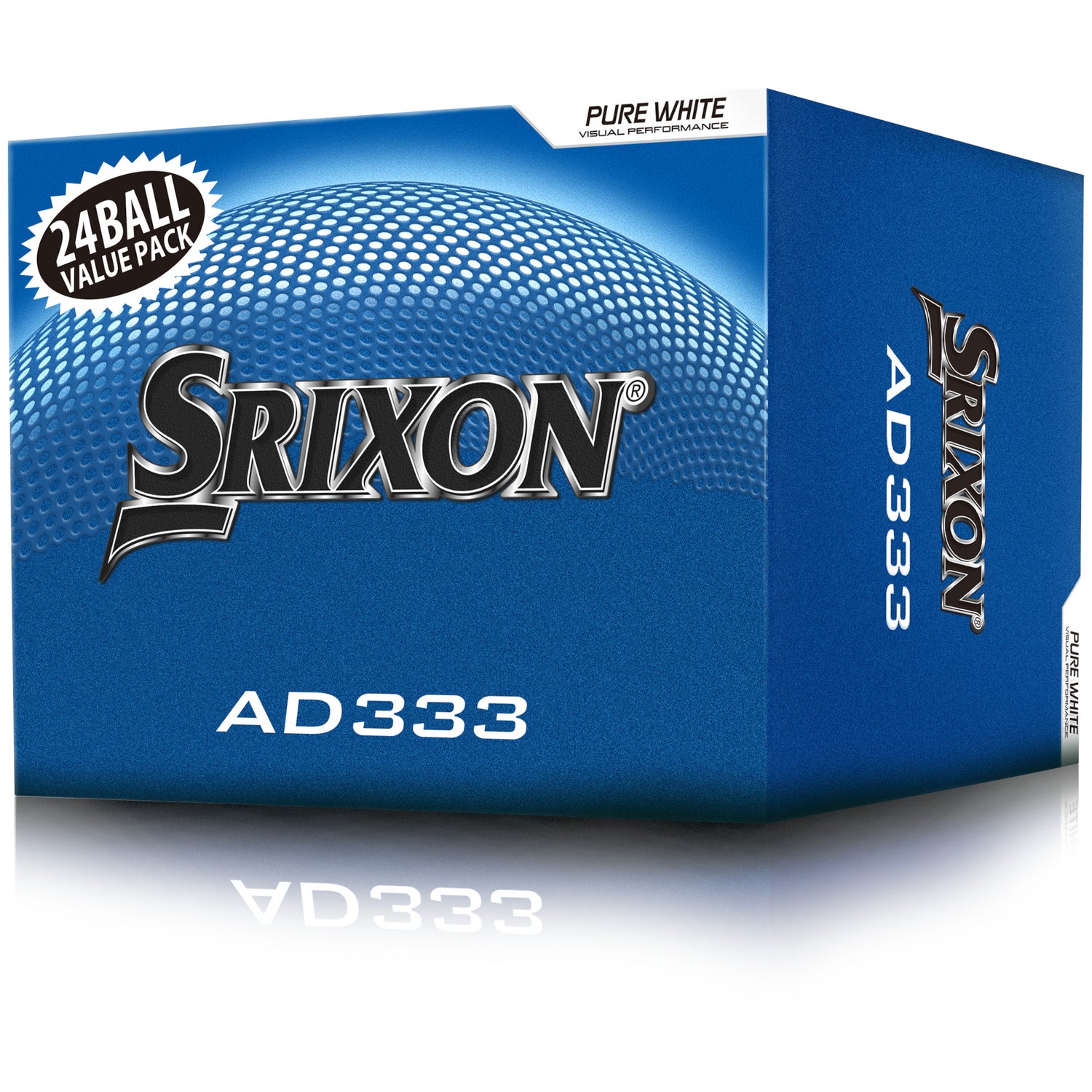 Srixon 2026 AD333 Golfbälle, Weiß, Vorteilspack, 24 Stück - Golflaedchen.de