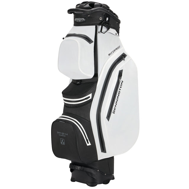 Bennington DRY Quiet Organizer 14 (QO 14) Waterproof Cartbag, Weiß / Schwarz - Golflaedchen.de