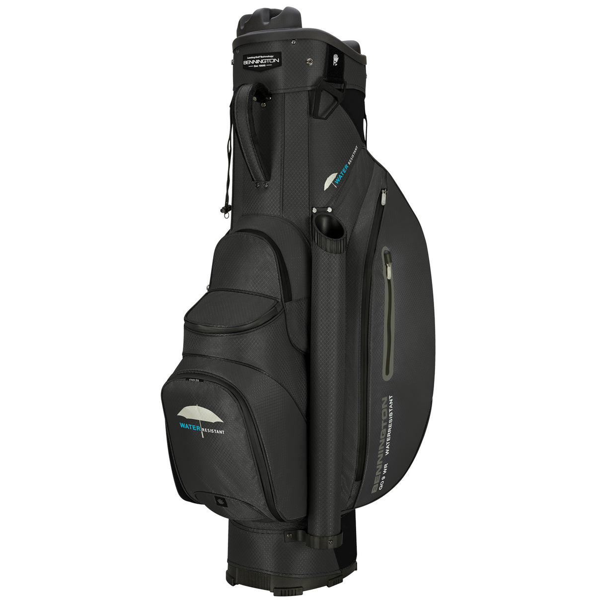 Bennington 2026 Quiet Organizer 9 (QO 9) Water Resistant Cartbag, Schwarz - Golflaedchen.de