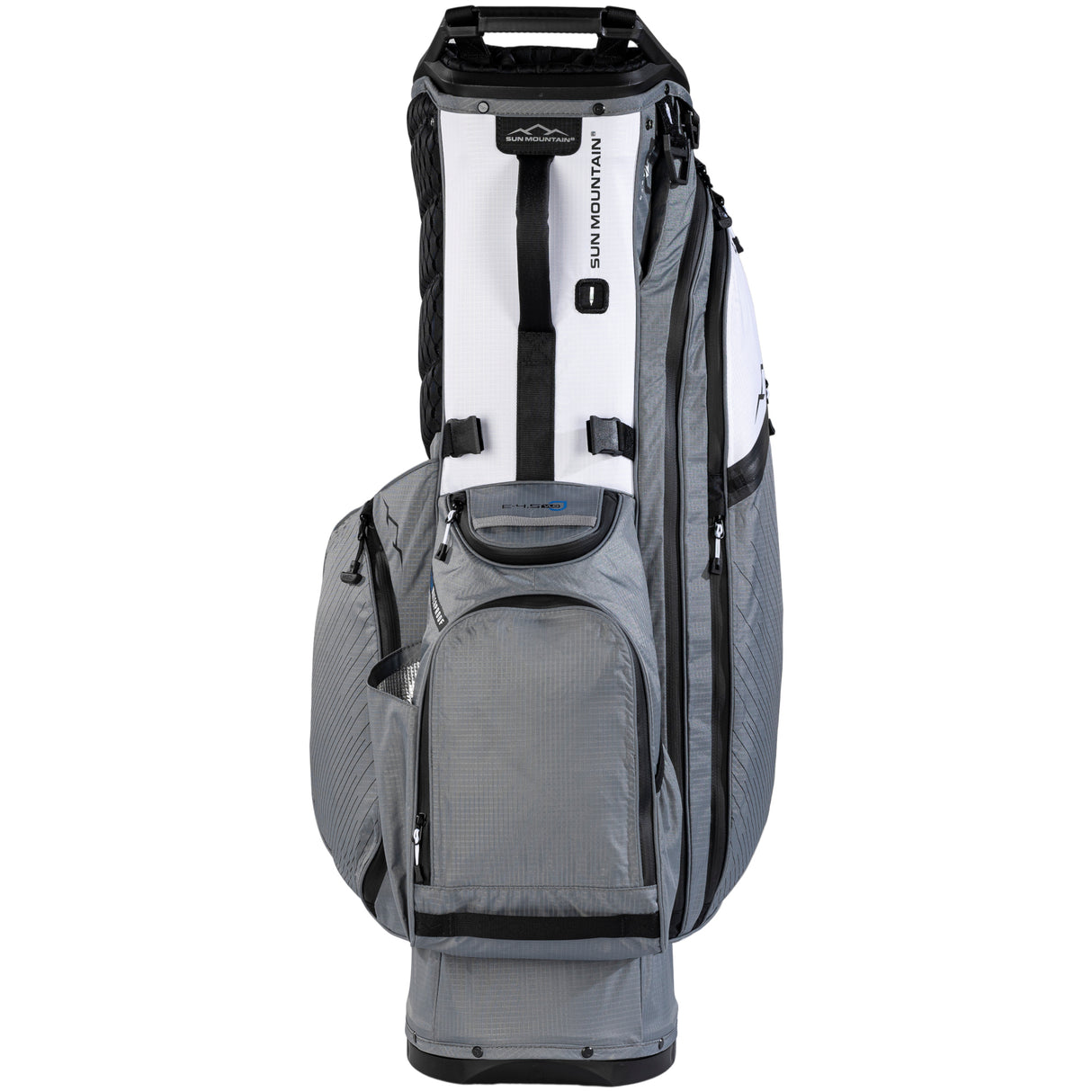 Sun Mountain 2026 H2NO 14 - Way Waterproof Hybrid Standbag, Nickel / White / Black - Golflaedchen.de