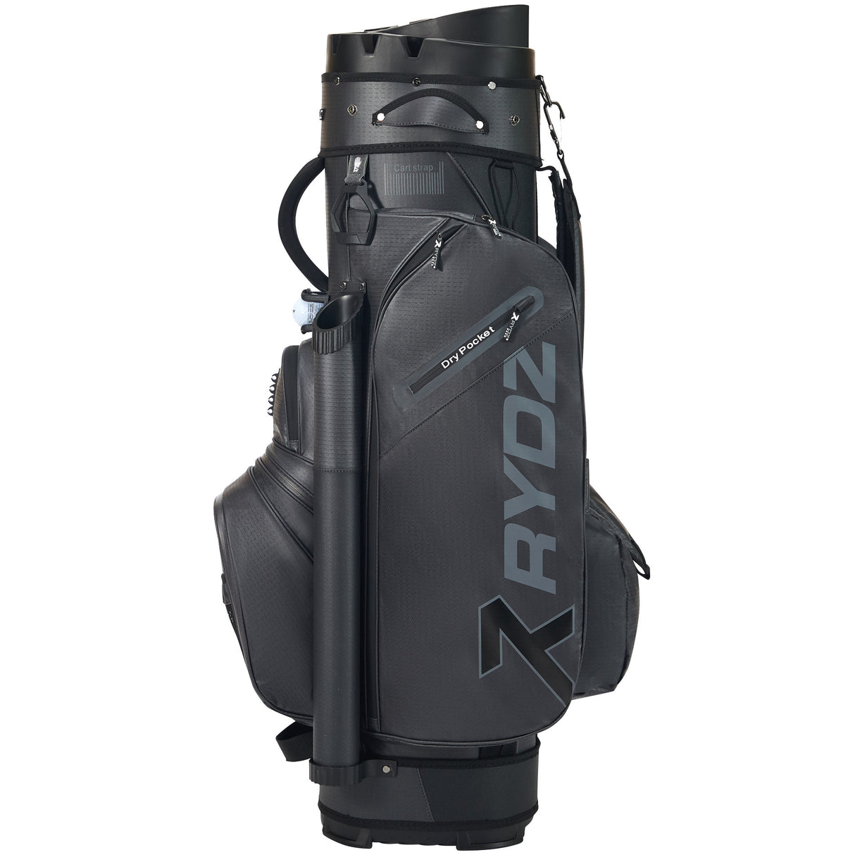 Rydz Gear Lucky Nine Silencer Cartbag, Schwarz - Golflaedchen.de
