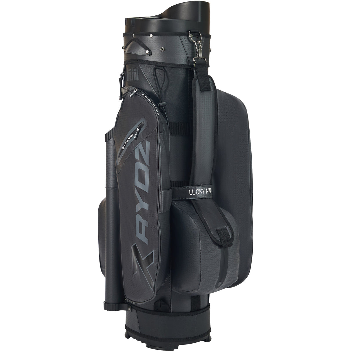 Rydz Gear Lucky Nine Silencer Cartbag, Schwarz - Golflaedchen.de