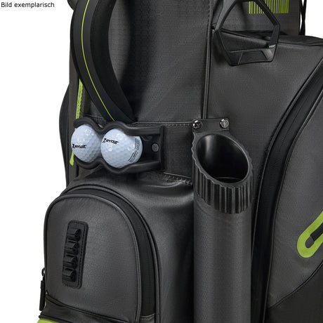 Rydz Gear Lucky Nine Silencer Cartbag, Schwarz / Grau / Grün - Golflaedchen.de
