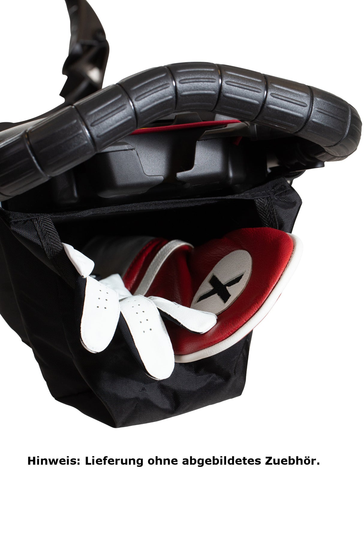 Bag Boy NITRON Auto - Open 3 - Rad Golftrolley, Schwarz - Golflaedchen.de