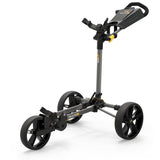 PowaKaddy DLX Lite FF 3 - Rad Golftrolley, Dunkelgrau - Golflaedchen.de