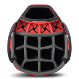 Big Max Dri Lite V - 4 Waterproof Cartbag, Weiß / Schwarz / Rot - Golflaedchen.de