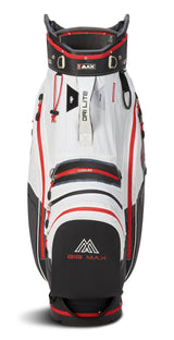 Big Max Dri Lite V - 4 Waterproof Cartbag, Weiß / Schwarz / Rot - Golflaedchen.de