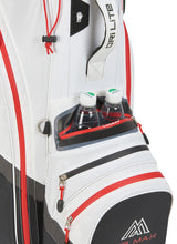 Big Max Dri Lite V - 4 Waterproof Cartbag, Weiß / Schwarz / Rot - Golflaedchen.de