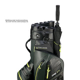 Big Max Aqua Silencio 4 Waterproof Cartbag, Dunkelgrün / Schwarz / Lime - Golflaedchen.de