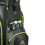Big Max Aqua Silencio 4 Waterproof Cartbag, Dunkelgrün / Schwarz / Lime - Golflaedchen.de