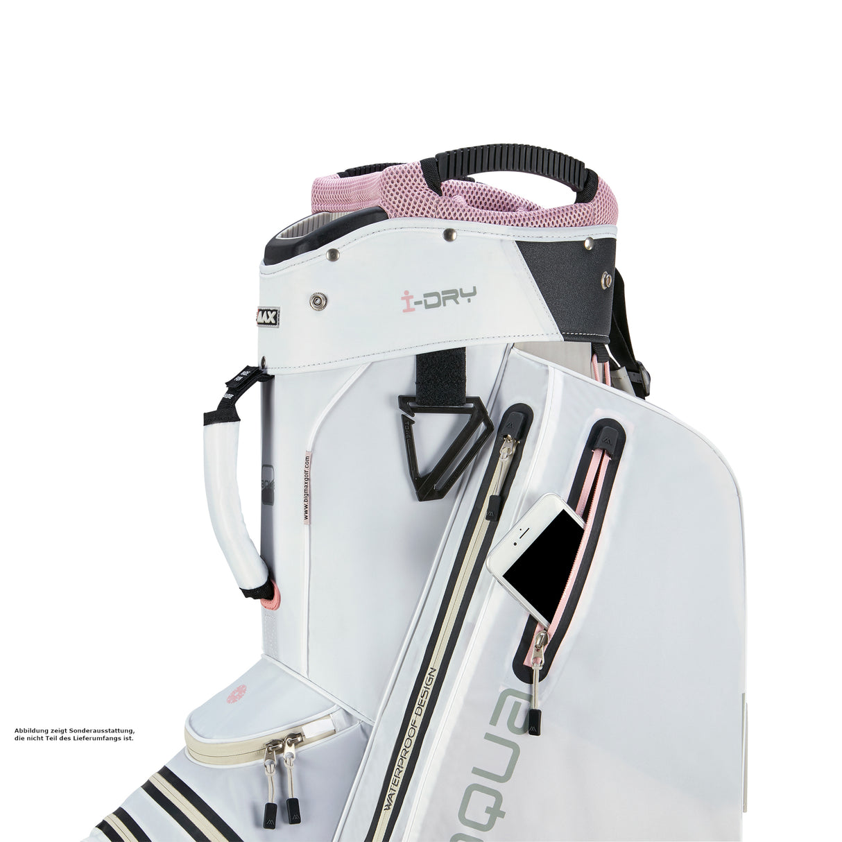 Big Max Aqua Style 4 Waterproof Damen Cartbag, Weiß / Pink - Golflaedchen.de