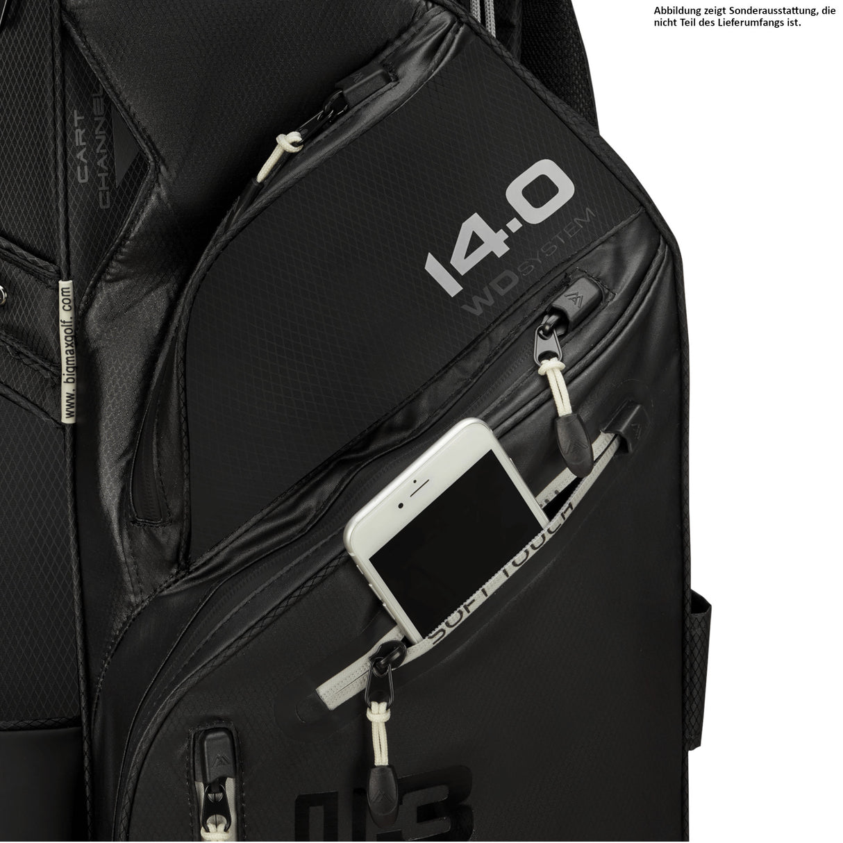 Big Max Dri Lite Silencio 3 Cartbag, Schwarz - Golflaedchen.de