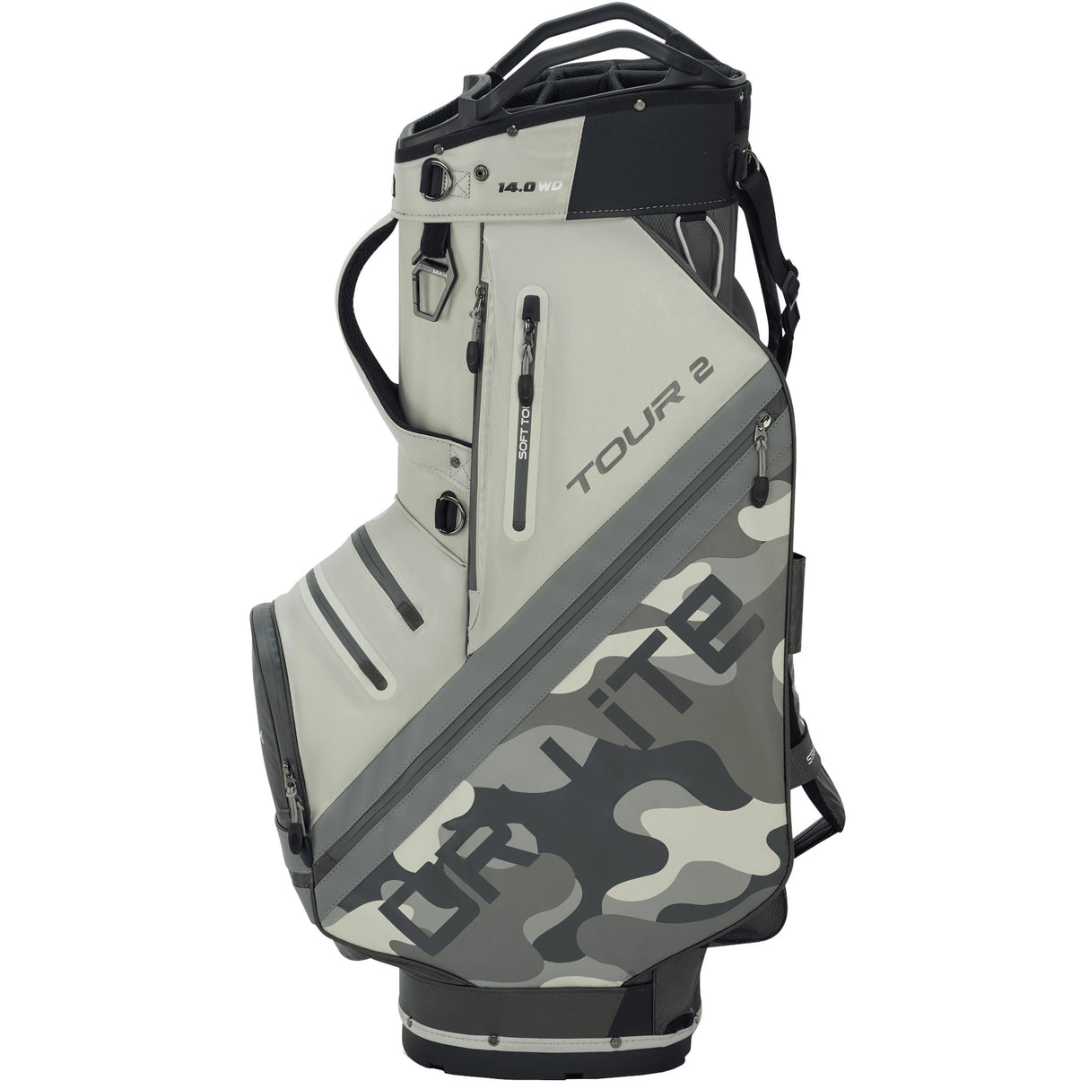 Big Max Dri Lite Tour 2 Waterproof Cartbag, Grau / Camouflage - Golflaedchen.de