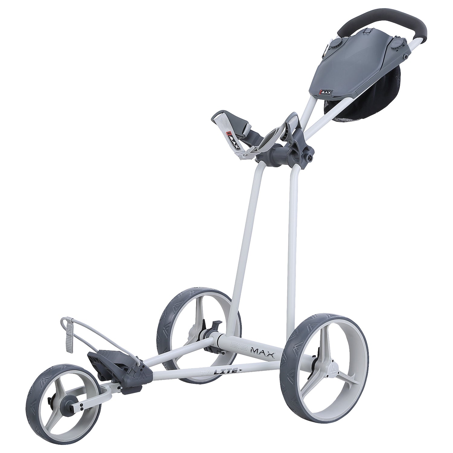 Big Max Ti Lite 3 - Rad Golftrolley, Grau - Golflaedchen.de