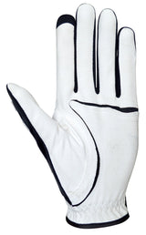 ZOOM Weather Junior Kinder Golfhandschuh, Weiß / Schwarz / Rot, Links getragen - Golflaedchen.de