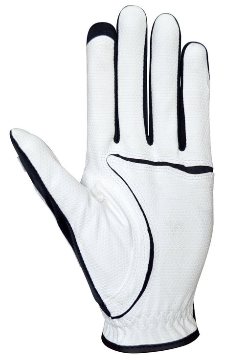 ZOOM Weather Junior Kinder Golfhandschuh, Weiß / Schwarz / Rot, Links getragen - Golflaedchen.de
