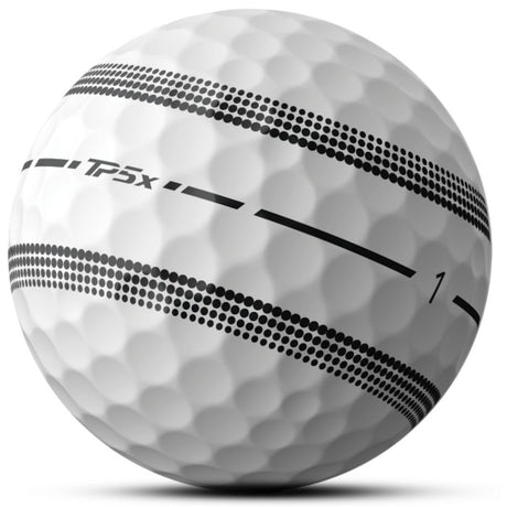 Taylor Made 2025 TP5x Stripe Golfbälle, 12 Stück - Golflaedchen.de