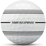 TaylorMade 2026 Tour Response Stripe Golfbälle, Weiß, 12 Stück - Golflaedchen.de