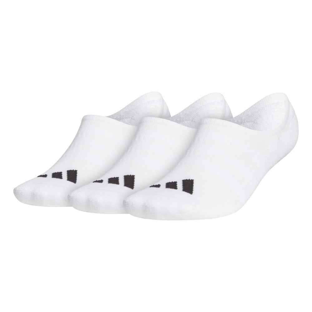 Adidas No Show Herren Golf Socken, 3 Paar Vorteilspack, Weiß - Golflaedchen.de
